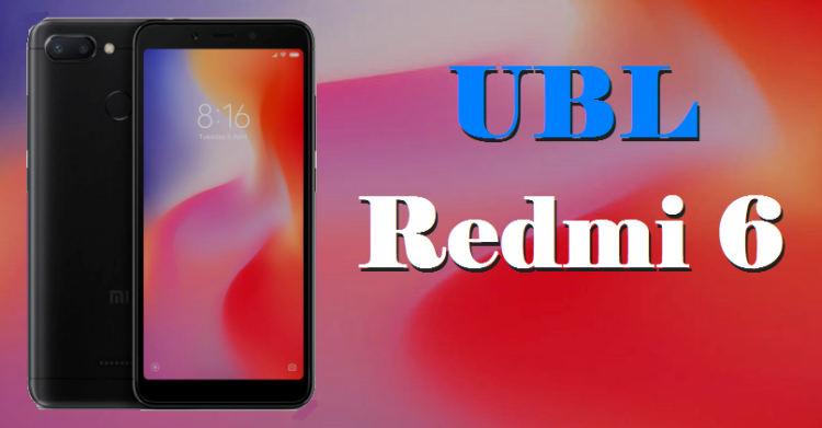 Redmi 6 Pro Sakura Unlock Bootloader